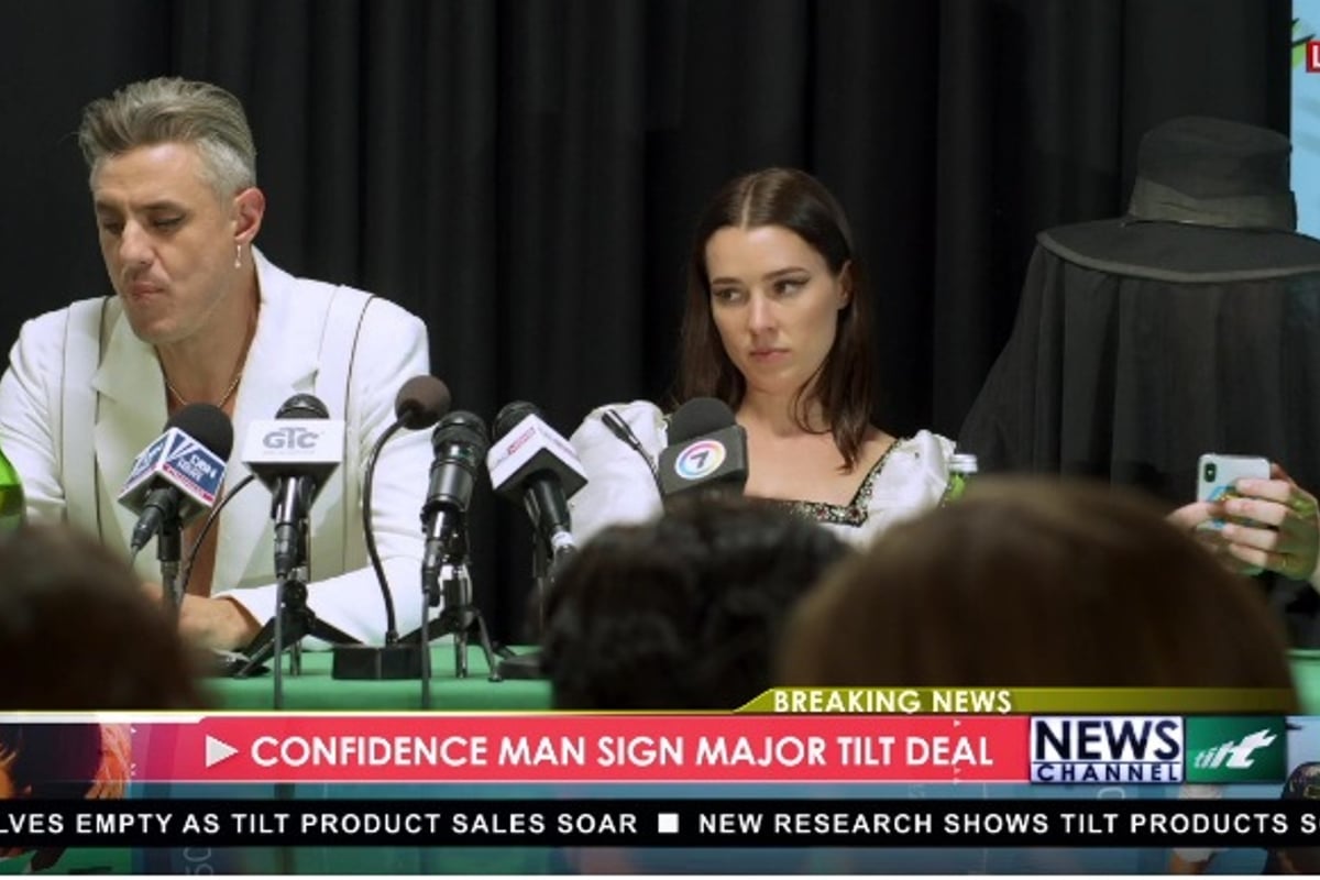 Confidence Man go full ‘TILT’ with special press conference: Exclusive