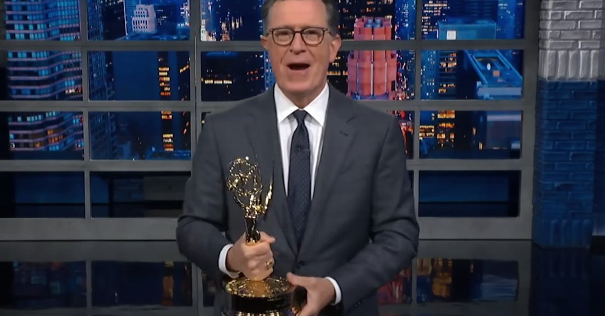 Stephen Colbert Celebrates Emmys Win: 'Donald Trump Doesn't Have One'