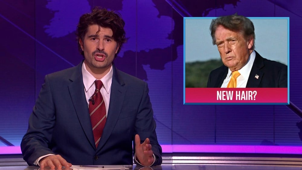 ‘SNL U.K.’ Weekend Update Takes Aim at Trump’s New Hair   au.variety.com