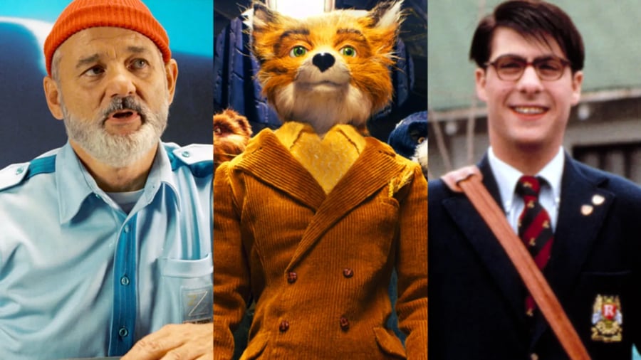 Wes Anderson films collage