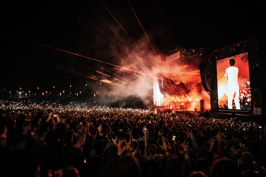 Image of Childish Gambino performing at Splendour in the Grass 2019