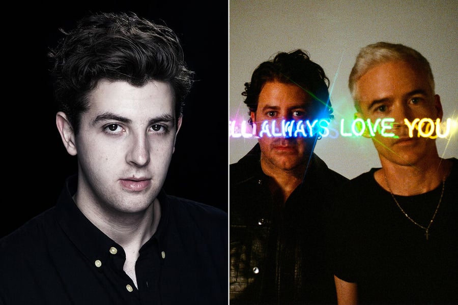 Two panel image of Jamie xx and The Avalanches, two of the artists taking part in the Sydney climate change concert