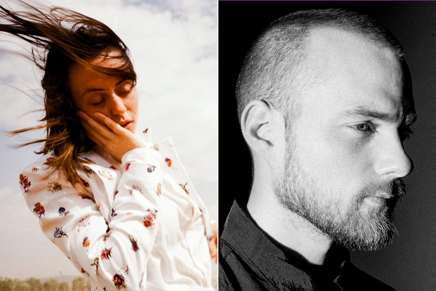 2 panel image of Gordi and Asgeir