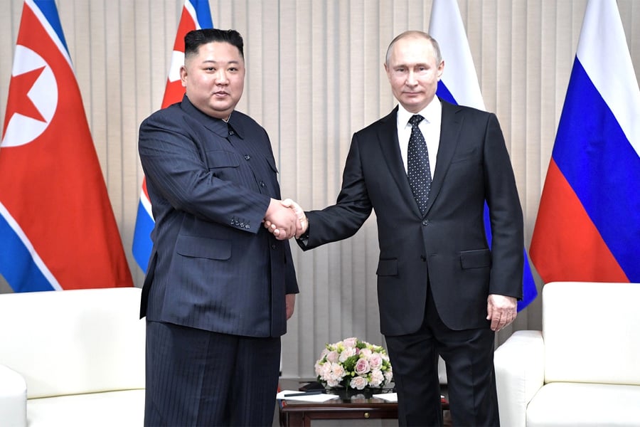 Image of Kim Jong-un and Vladimir Putin