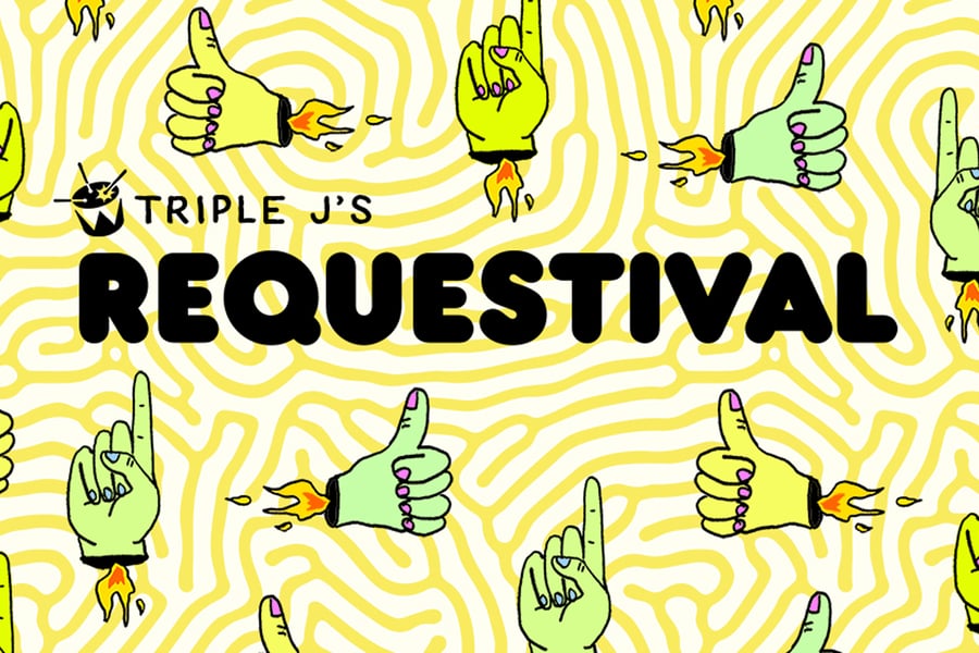 Image of the artwork for triple j and their 'Requestival' broadcast