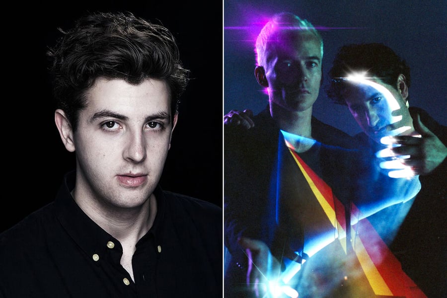 Two panel image of Jamie xx and The Avalanches