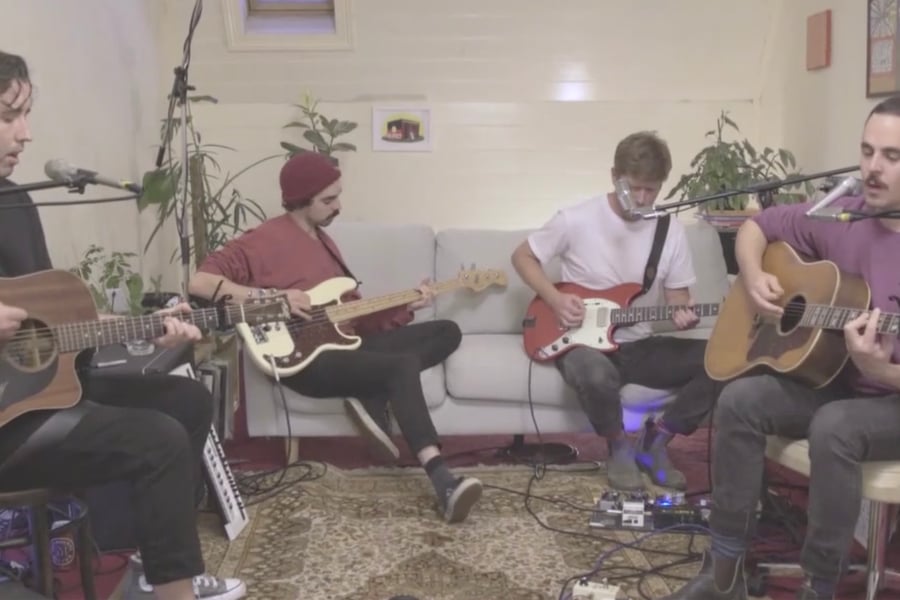 Rolling Blackouts Coastal Fever performing for Rolling Stone's 'In My Room' series