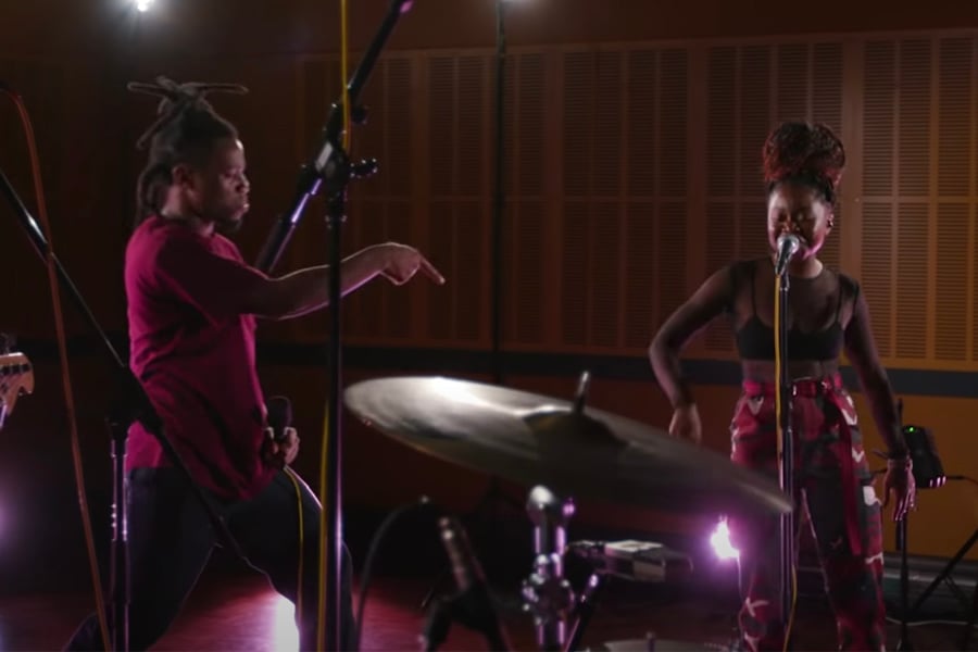 Denzel Curry and Sampa the Great performing for triple j's Like a Version