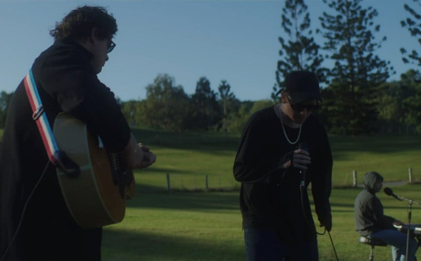 Image of DMA'S performing at Splendour