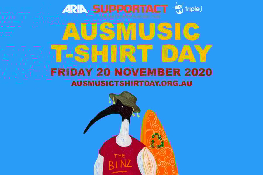 Promo image for Ausmusic T-Shirt Day 2020