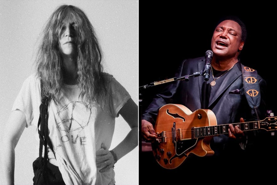 2 panel image of Bluesfest artists Patti Smith and George Benson