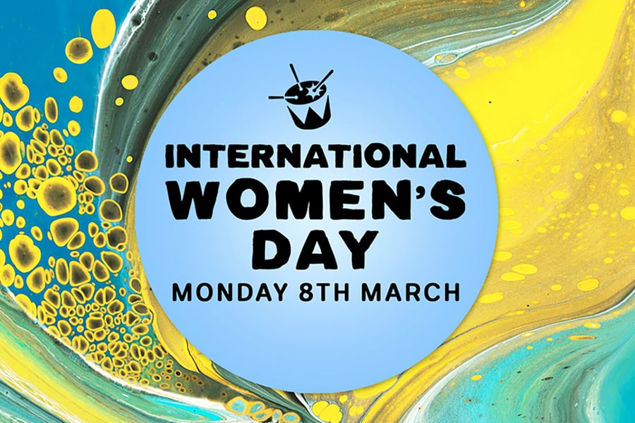 Image of the Double J International Women's Day logo