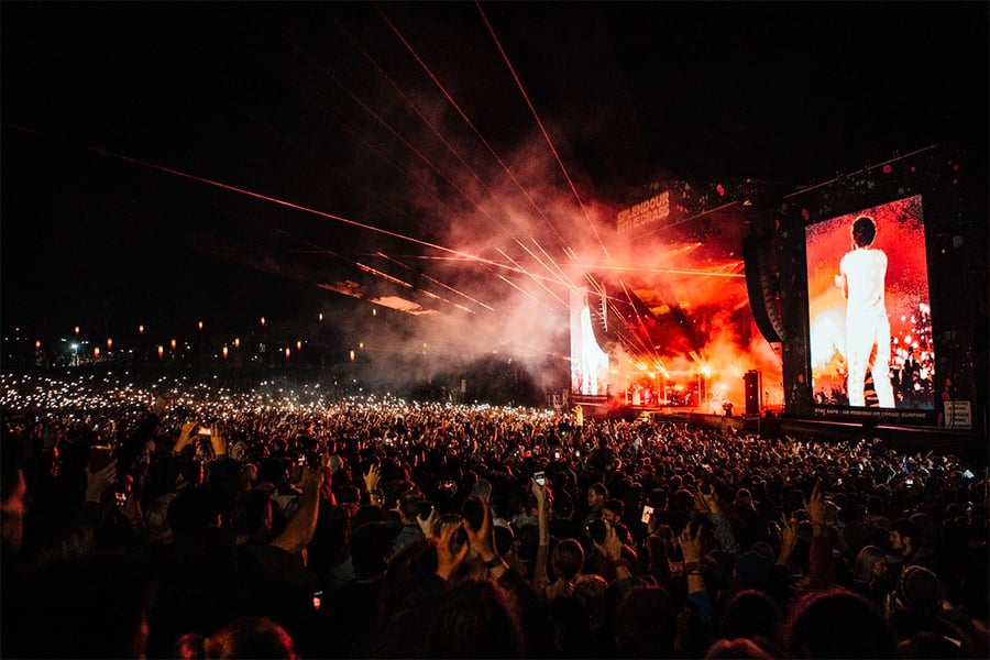 Image of Childish Gambino performing at the 2018 edition of Splendour in The Grass