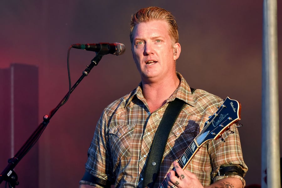 LONDON, ENGLAND - JUNE 30: Josh Homme of Queens of the Stone Age performs on stage at Finsbury Park on June 30, 2018 in London, England. (Photo by Dave J Hogan/Dave J Hogan/Getty Images)