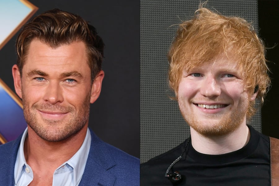 Chris Hemsworth Ed Sheeran