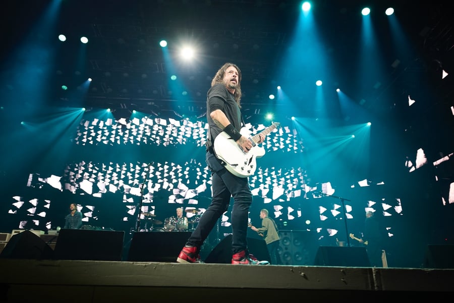 Foo Fighters perform on tour