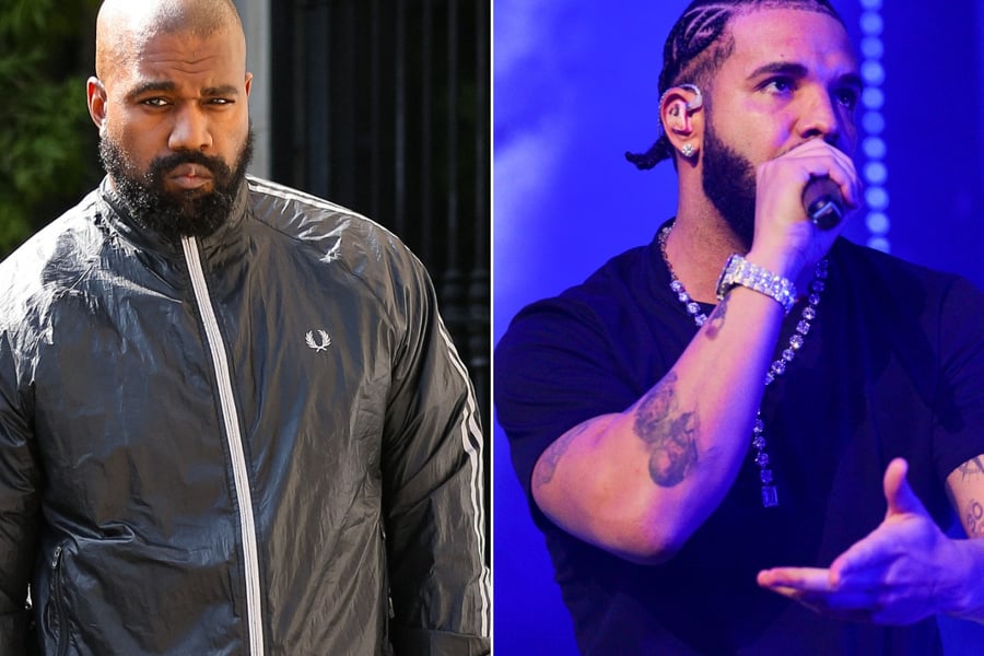 Kanye West and Drake