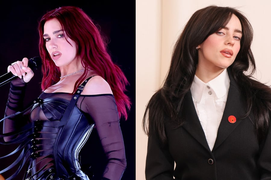 Dua Lipa and Billie Eilish