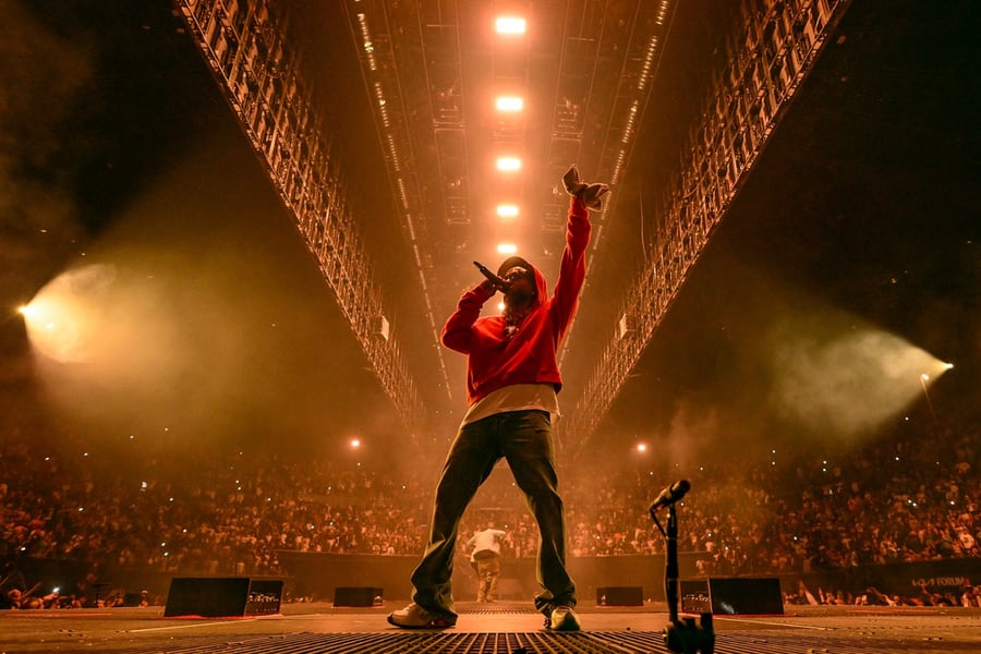 Kendrick Lamar at Juneteenth concert