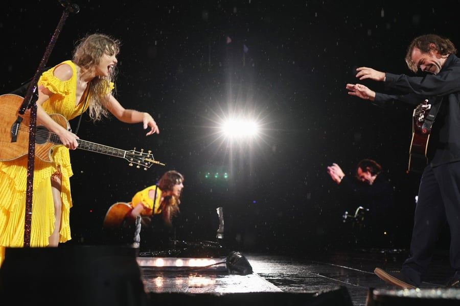 Taylor Swift and Aaron Dessner of the National