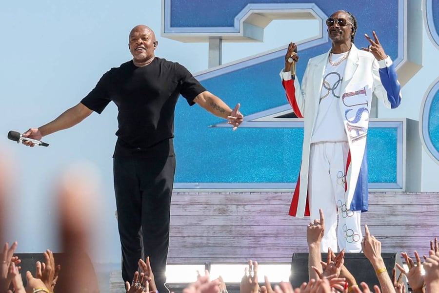 Dr. Dre and Snoop Dogg at the 2024 Paris Olympics