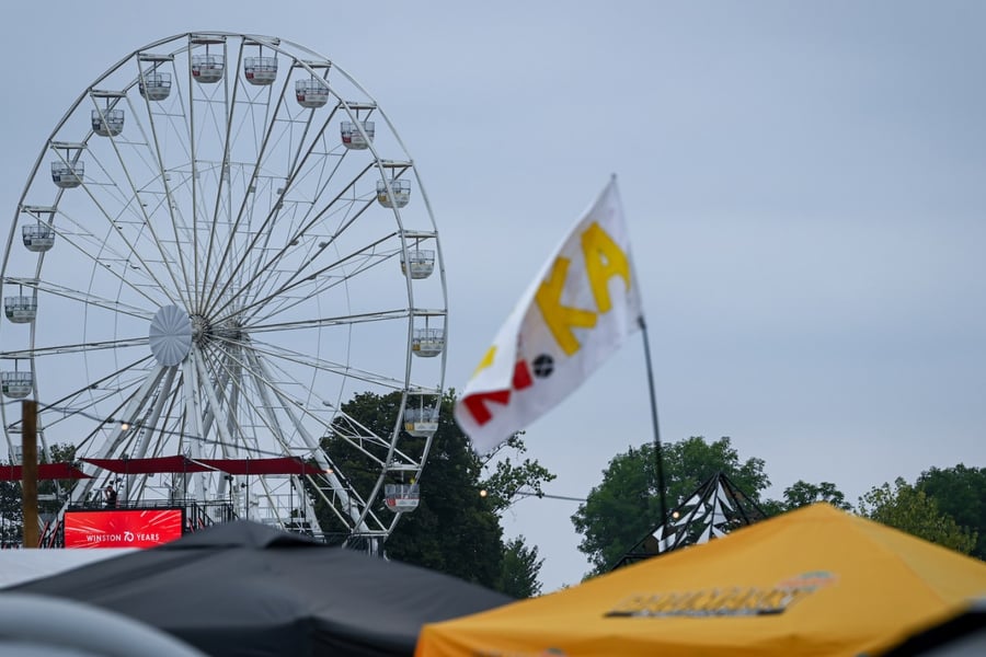 Ferris wheel at music festival