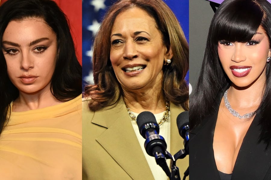 Charli XCX, Kamala Harris and Cardi B