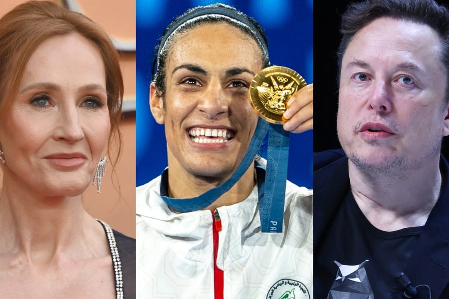 J.K. Rowling, Imane Khelif and Elon Musk
