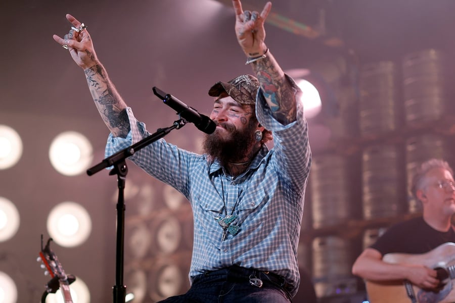 Post Malone Turns Up at Nashville Honky-Tonk and Record Store