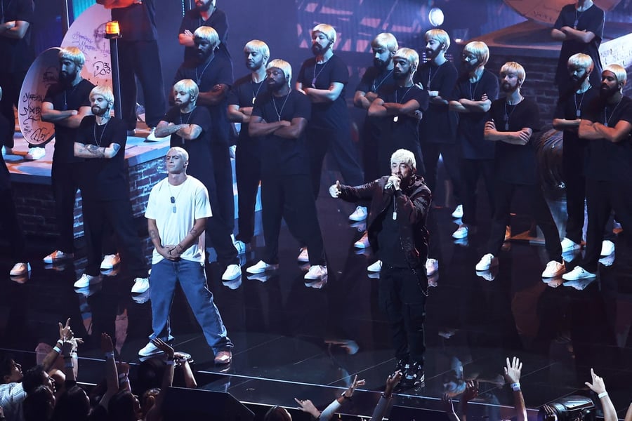 Eminem Kicks Off 2024 VMAs With Early 2000s Callbacks and 'The Death of