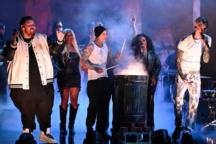 Jelly Roll, MGK and Travis Barker