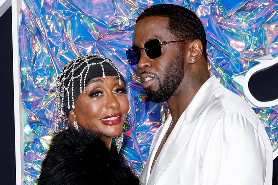 Sean Combs and his mother