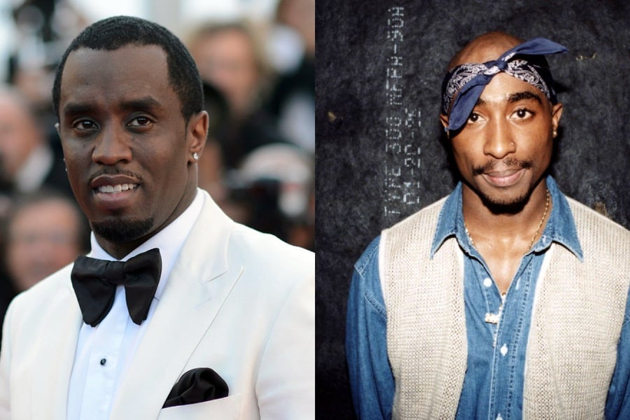 Sean Combs and Tupac Shakur