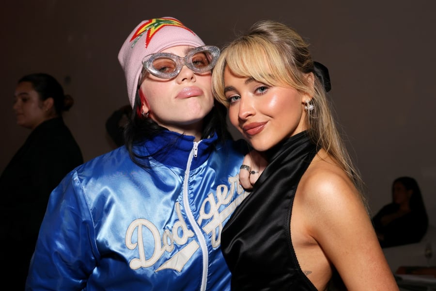 Billie Eilish and Sabrina Carpenter