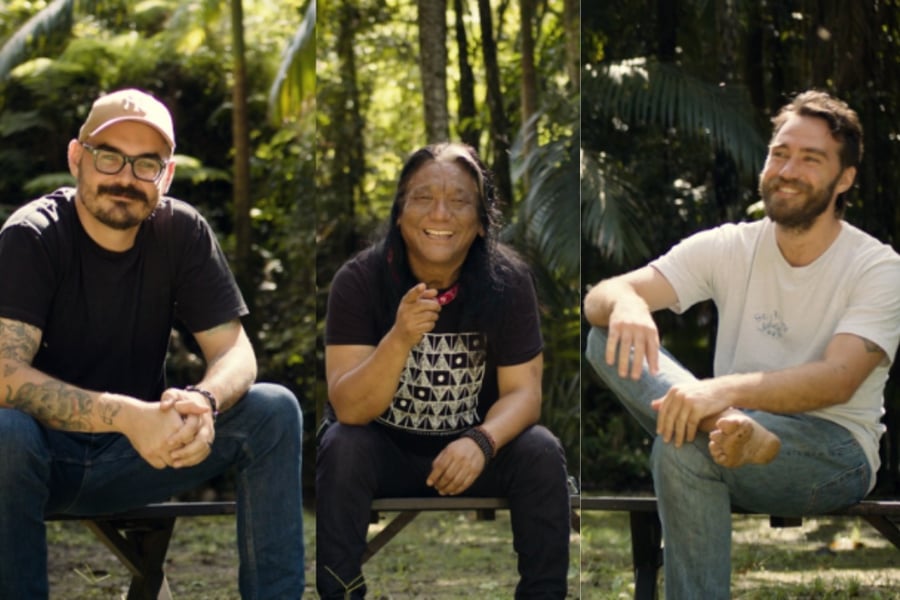 Matt Corby, Tenzin Choegyal and Rohin Jones