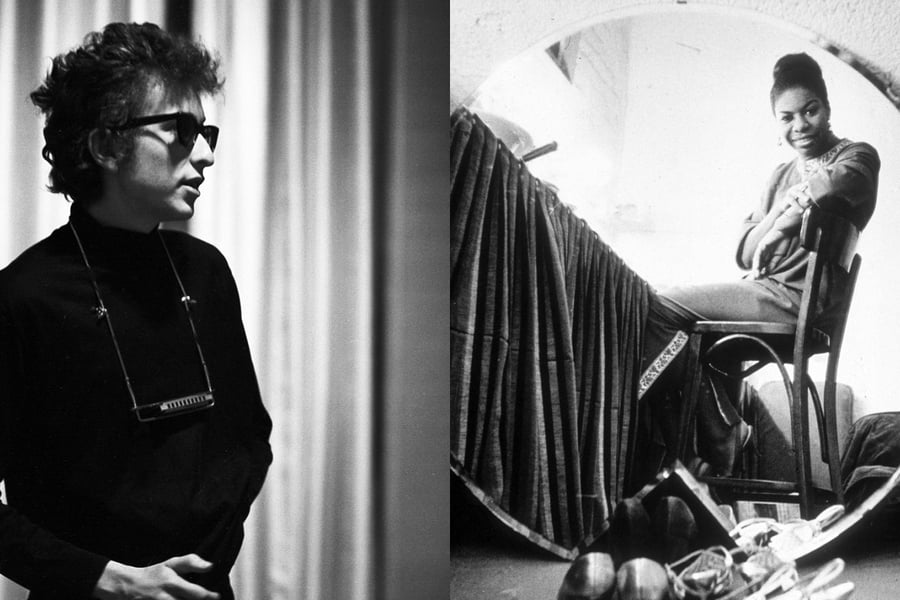 Bob Dylan and Nina Simone