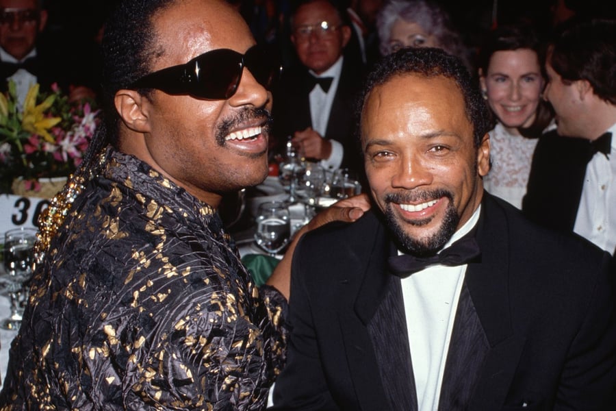 Stevie Wonder and Quincy Jones