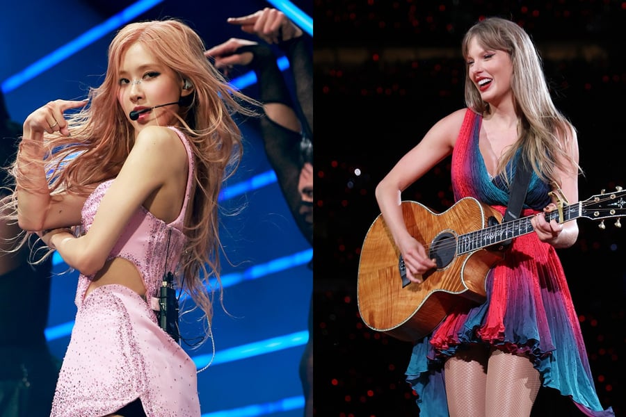 Rosé and Taylor Swift