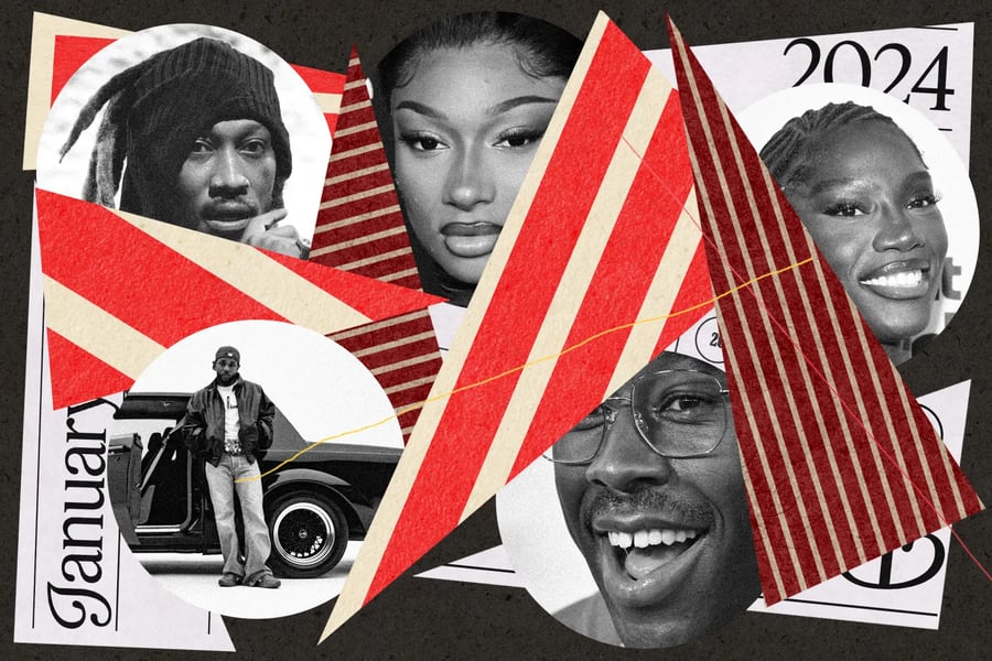 Illustration of hip-hop artists