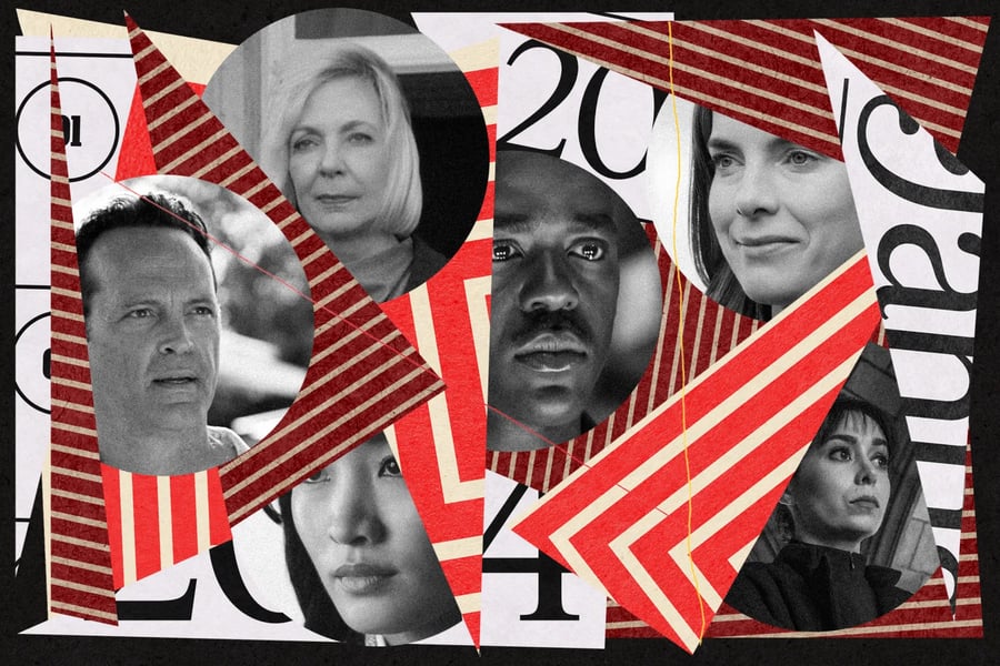 Illustration featuring best TV actors of 2024