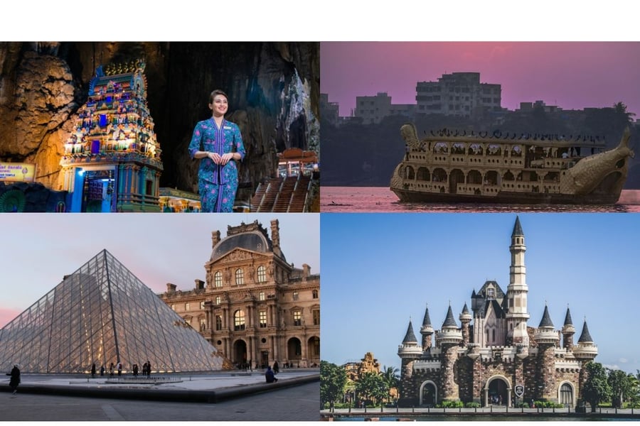 Collage of four cities