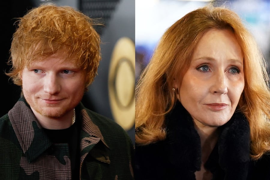Ed Sheeran and J.K. Rowling