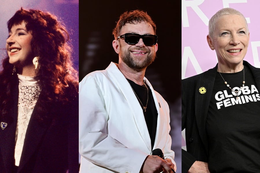 Kate Bush, Damon Albarn and Annie Lennox