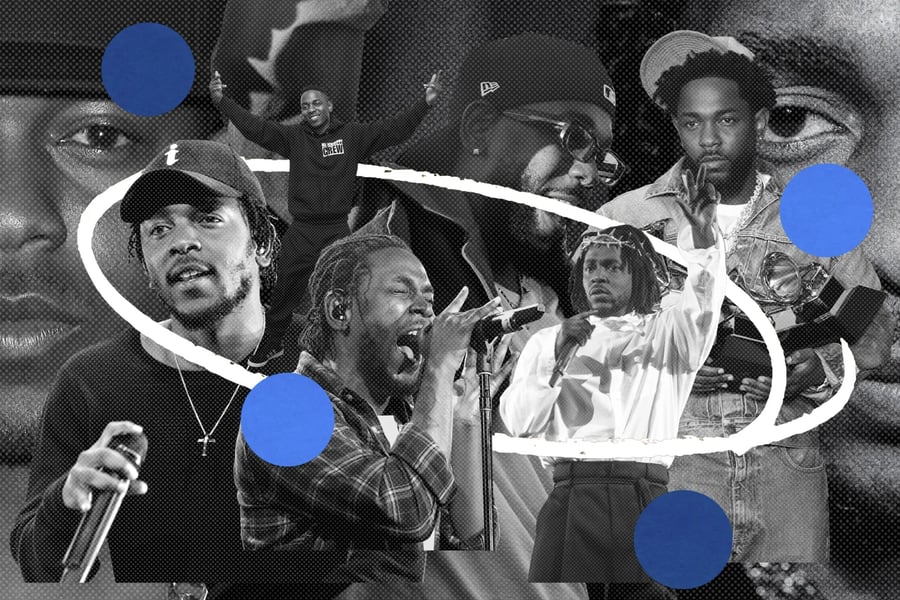Photo illustration of Kendrick Lamar