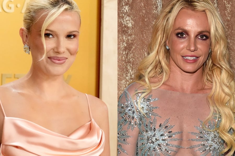Millie Bobby Brown and Britney Spears