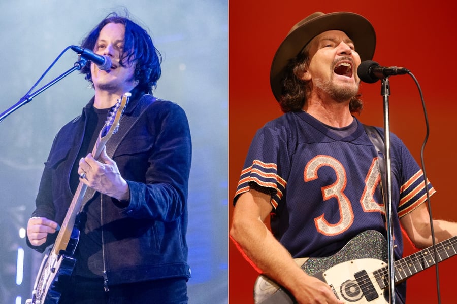 Jack Black and Eddie Vedder