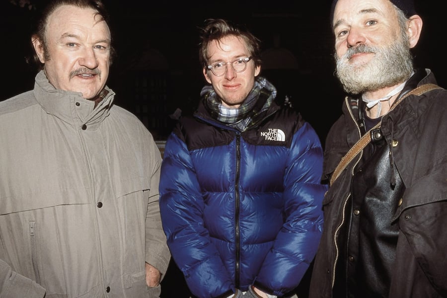Gene Hackman, Wes Anderson and Bill Murray