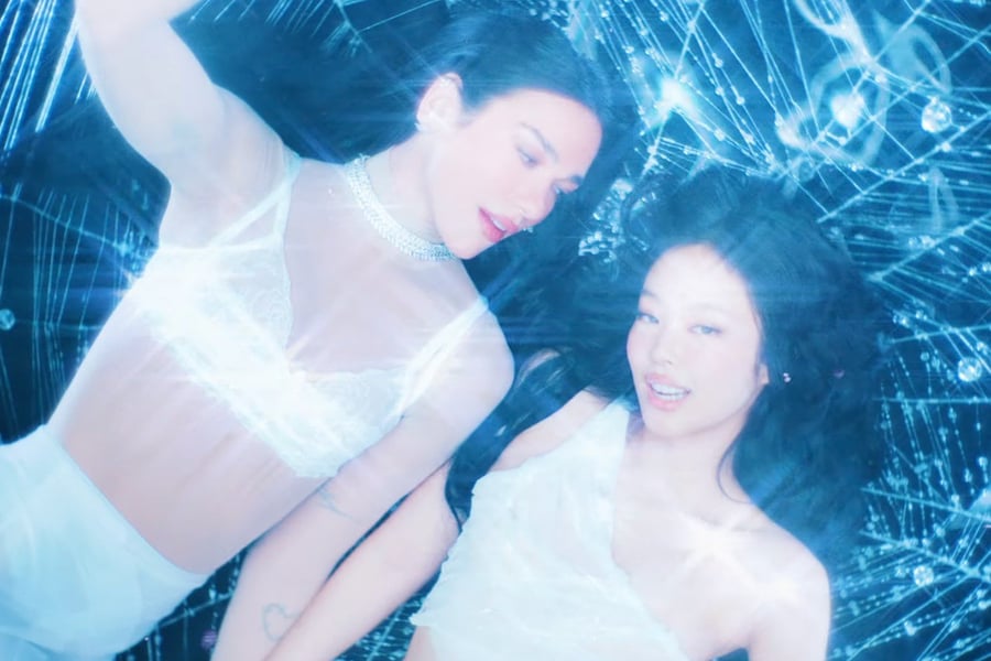 Dua Lipa and Jennie music video