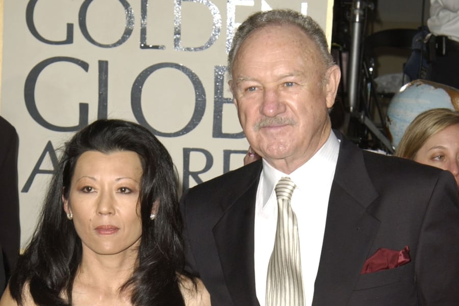 Betsy Arakawa and Gene Hackman