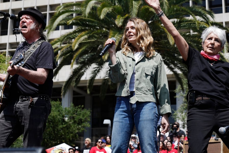 Neil Young, Maggie Rogers and Joan Baez